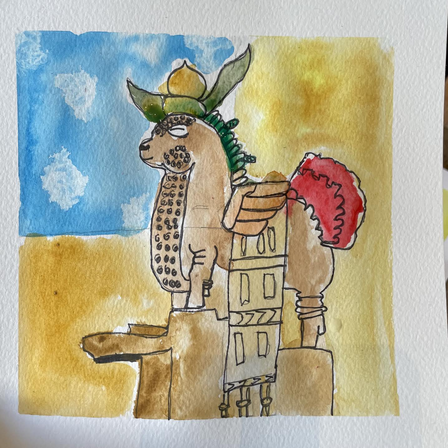 October 13 Woofus Watercolor Morning Camp