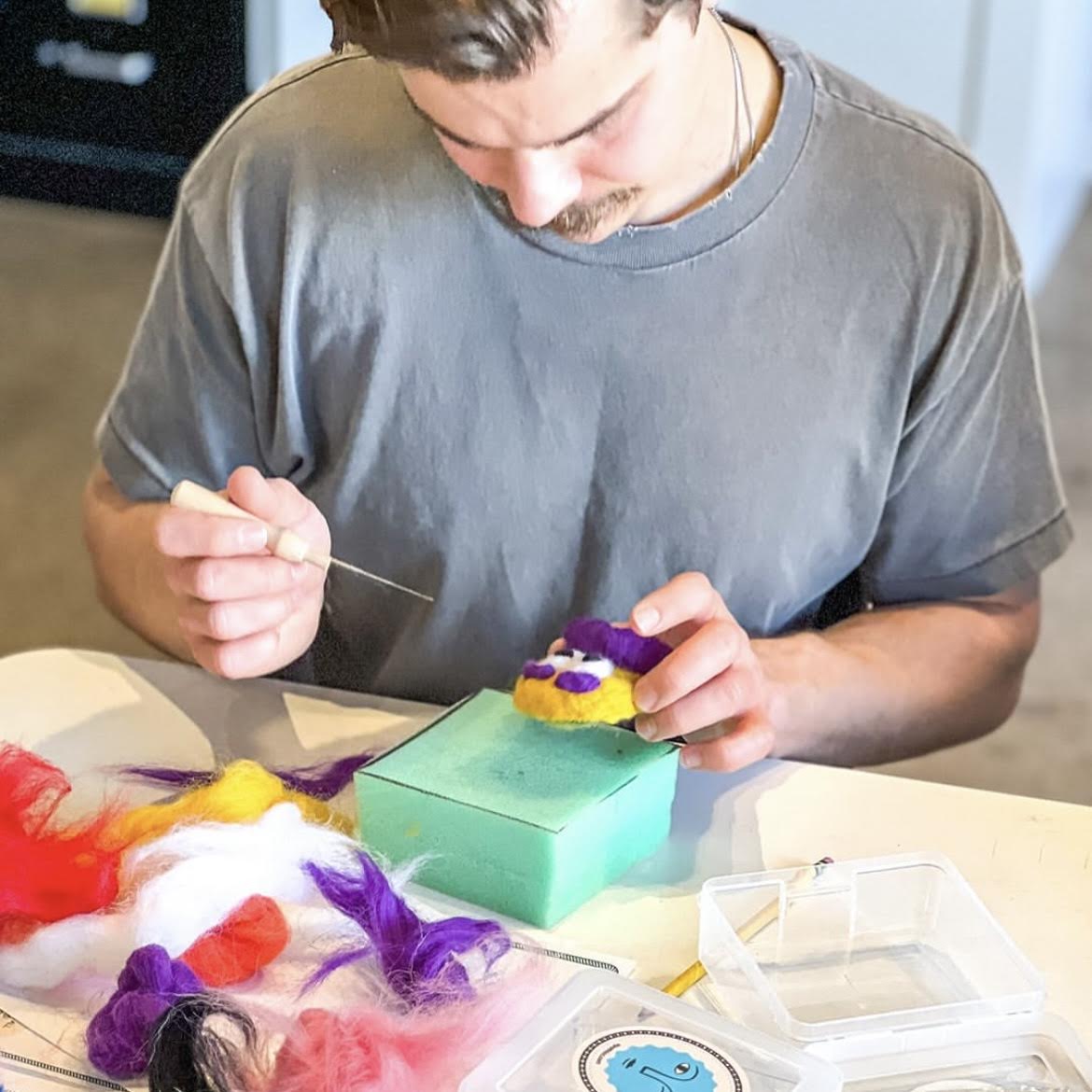 June 14 Needle Felting: Wear Your Pride Pin!