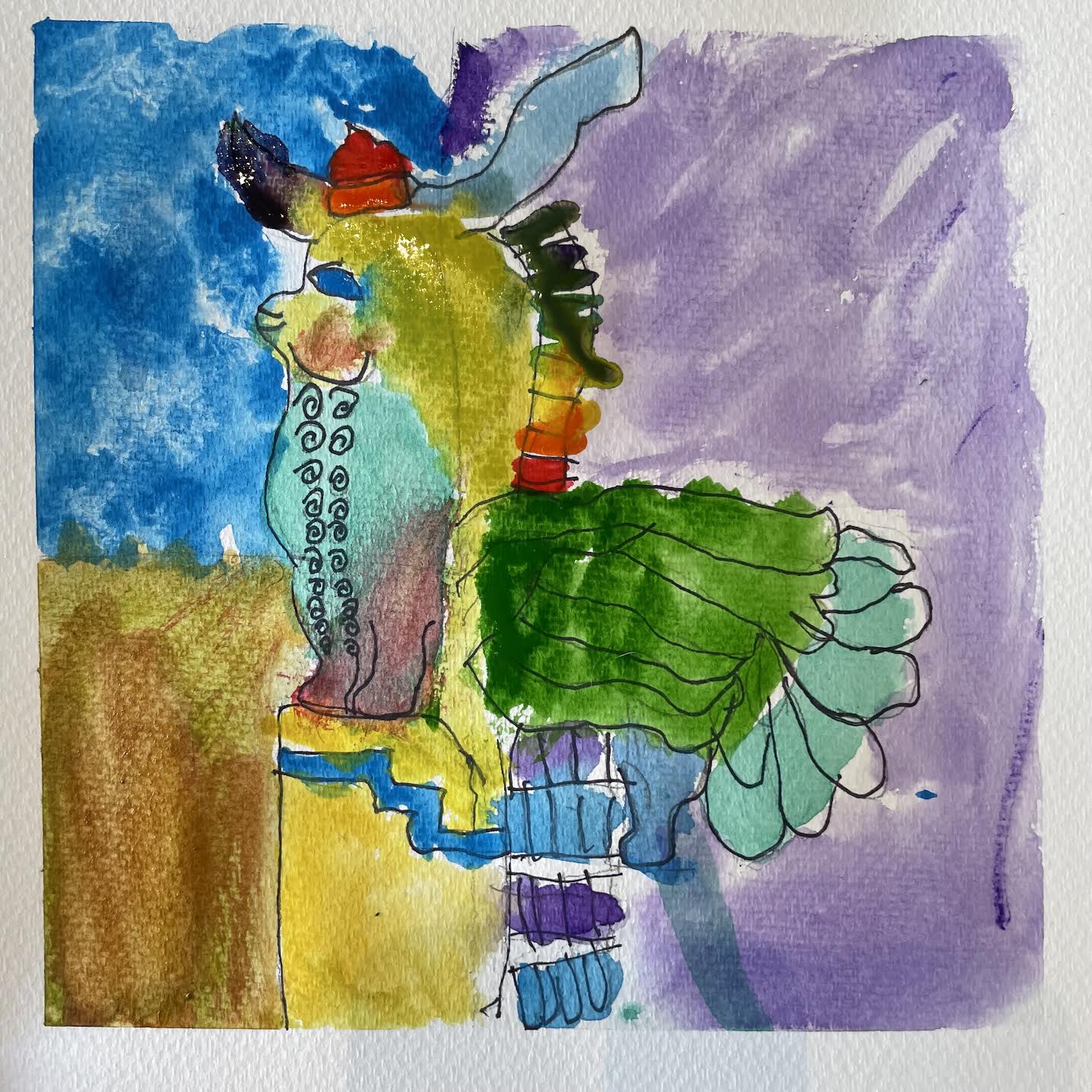 October 13 Woofus Watercolor Morning Camp