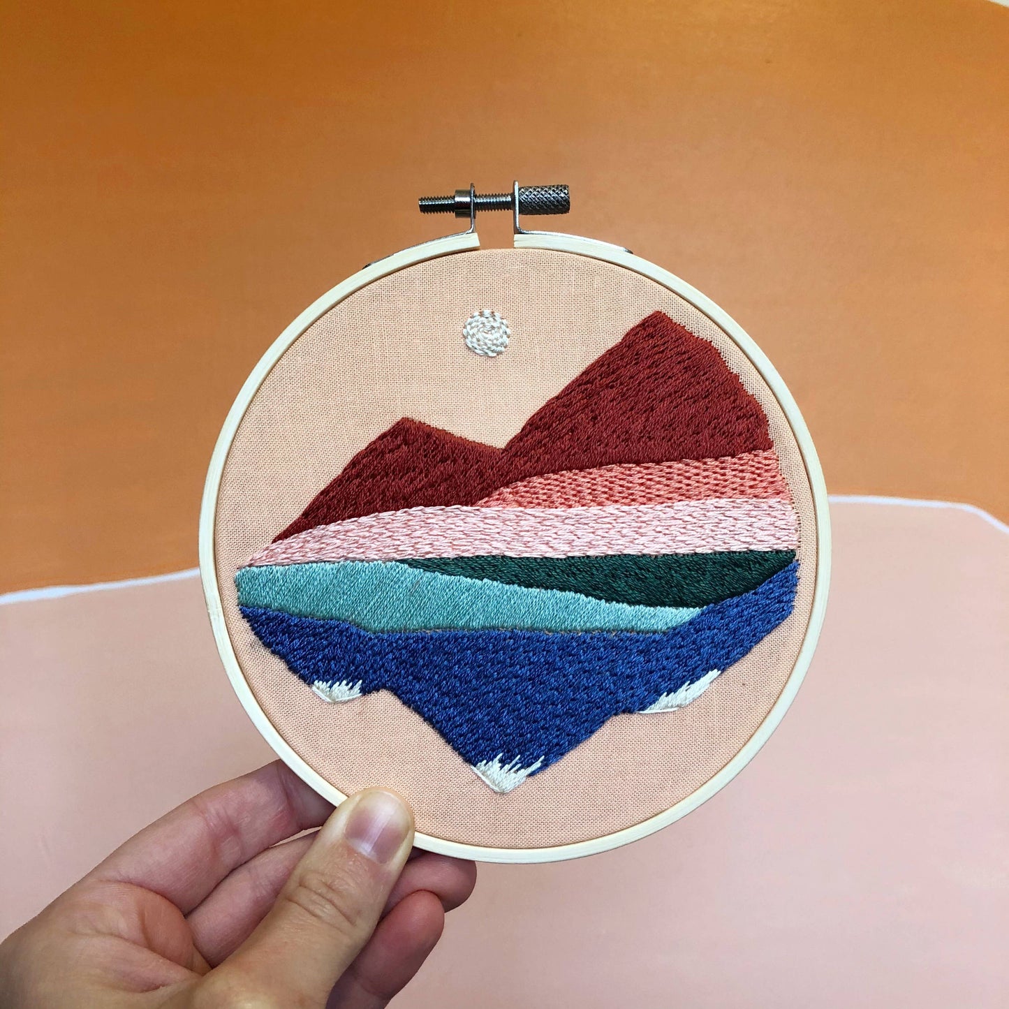 Mountainscapes - Intermediate Hand Embroidery DIY Craft Kit