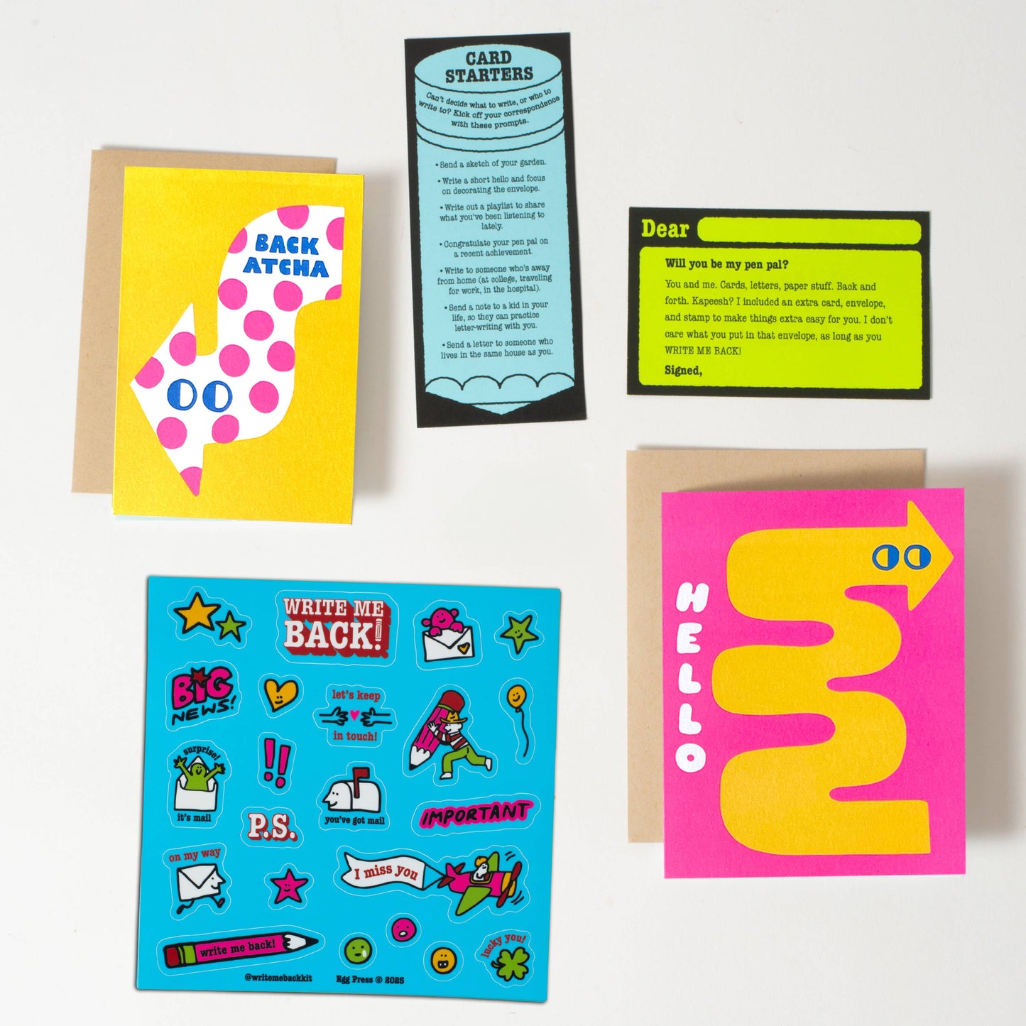 Hello Arrows Letter Writing Write Me Back Pen Pal Kit