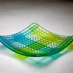 August 16 Bubble Glass Plate