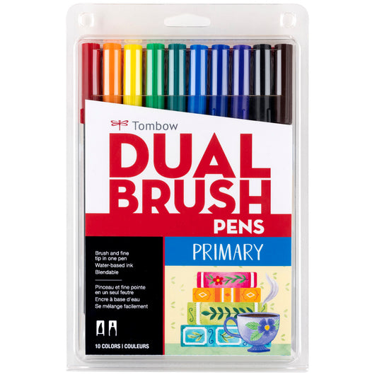 Tombow Dual Brush Pen 10-Color Sets