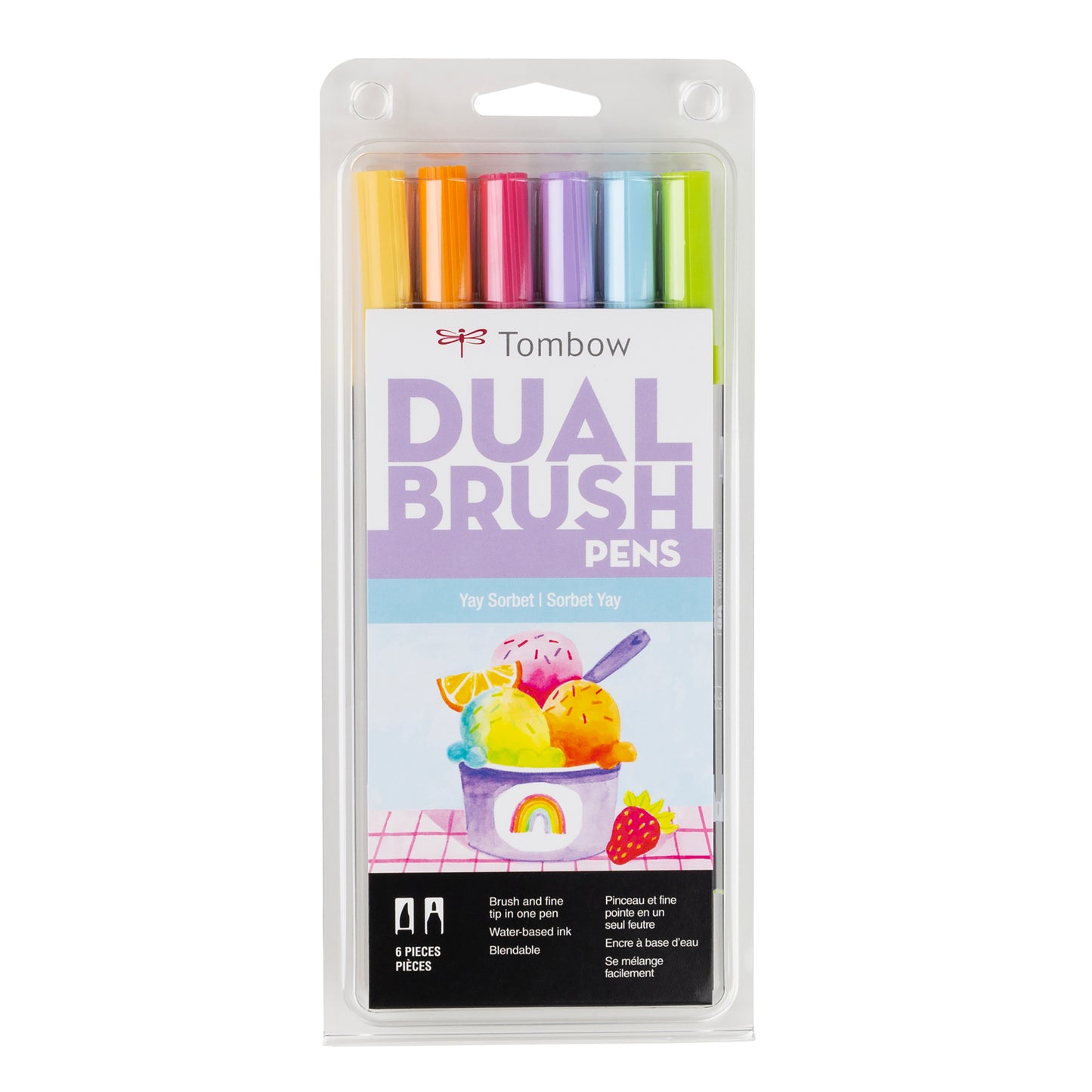Tombow Dual Brush Pen 6-Color Sets