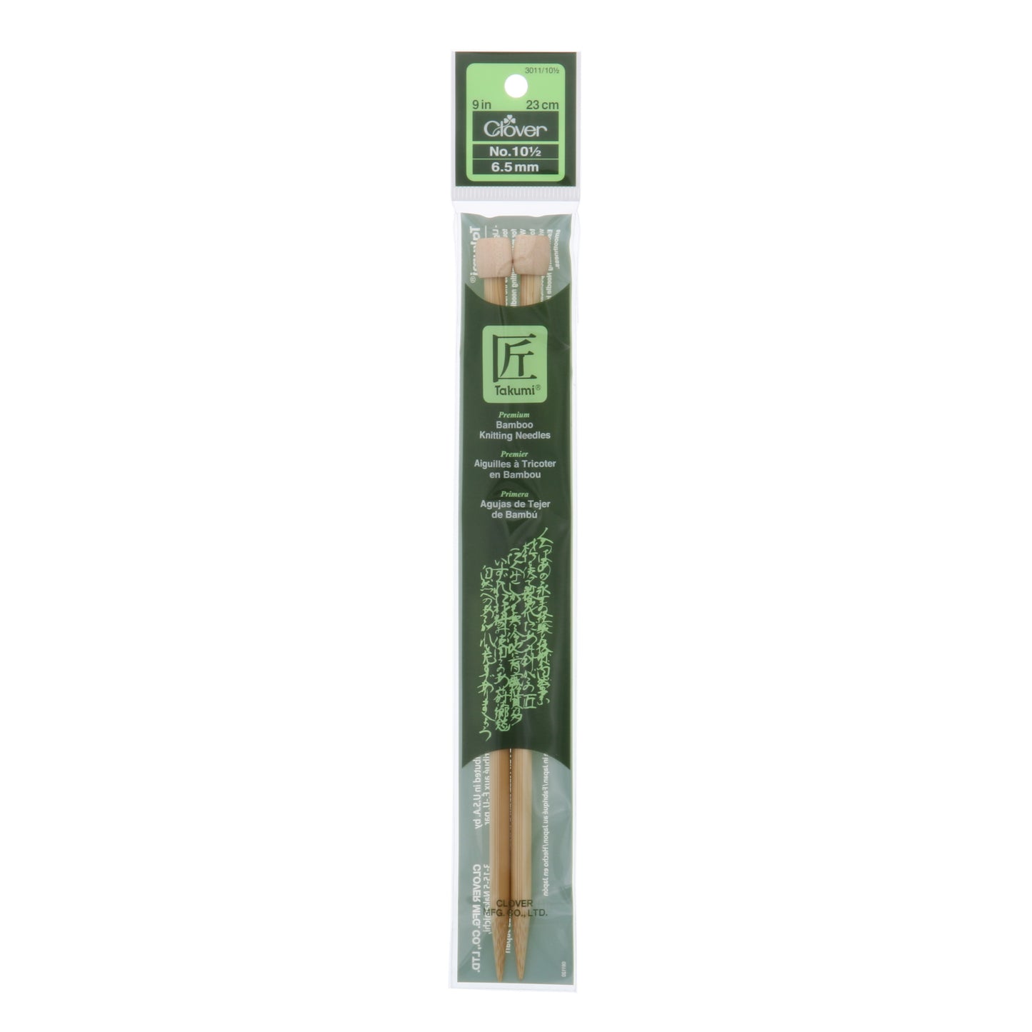 Clover Bamboo Single Point Knitting Needles 10 (6mm)