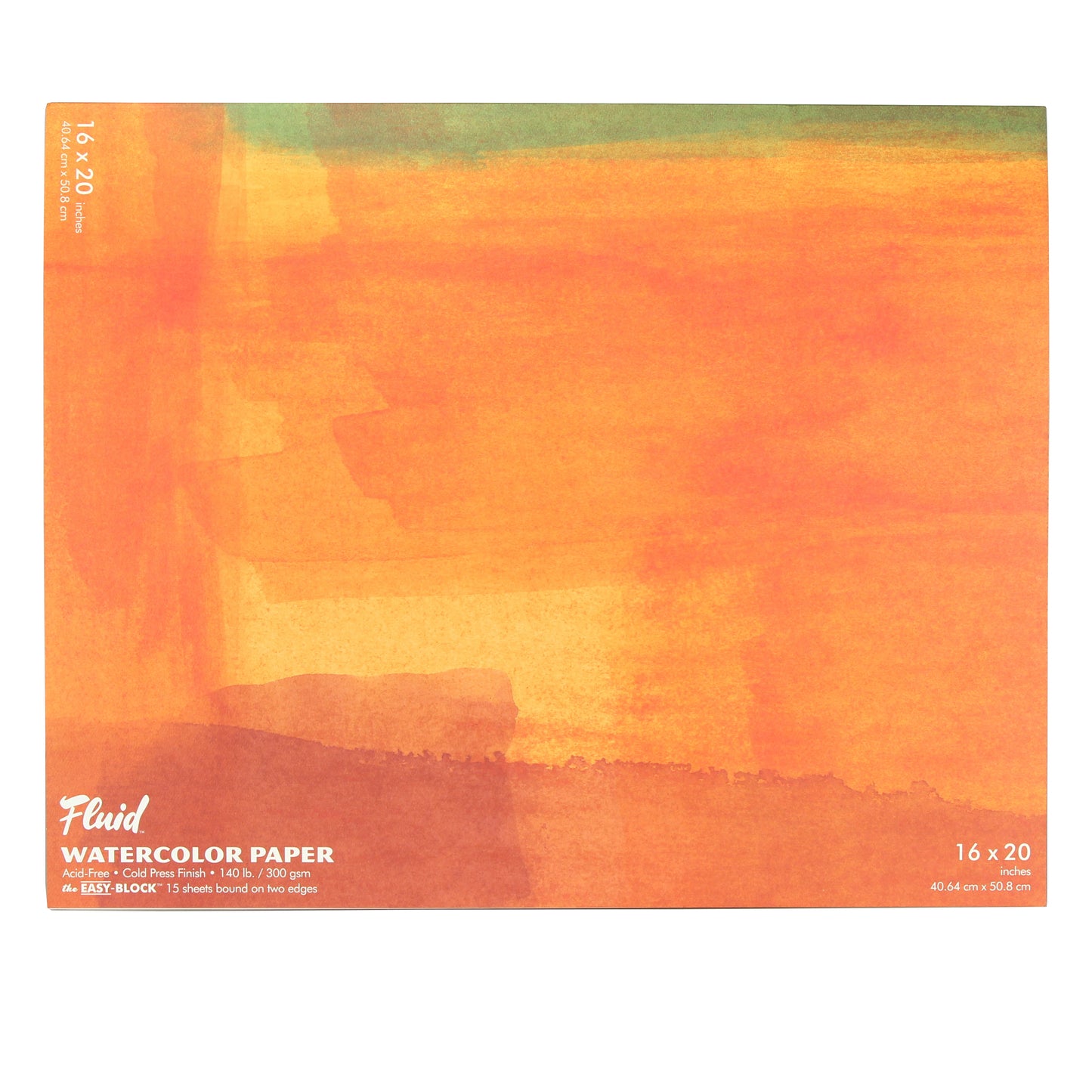 Fluid 15 Sheet Cold Pressed Watercolor Paper Blocks