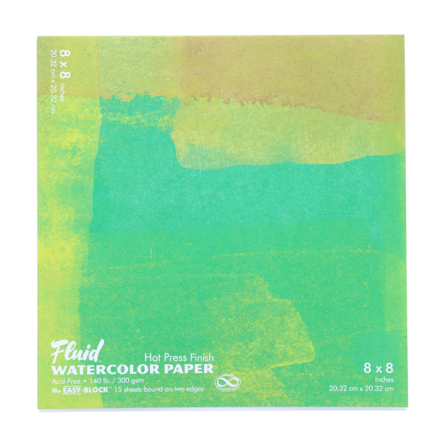 Fluid 15 Sheet Hot Pressed Watercolor Paper Blocks