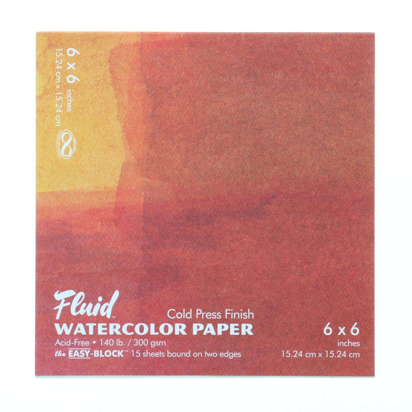 Fluid 15 Sheet Cold Pressed Watercolor Paper Blocks