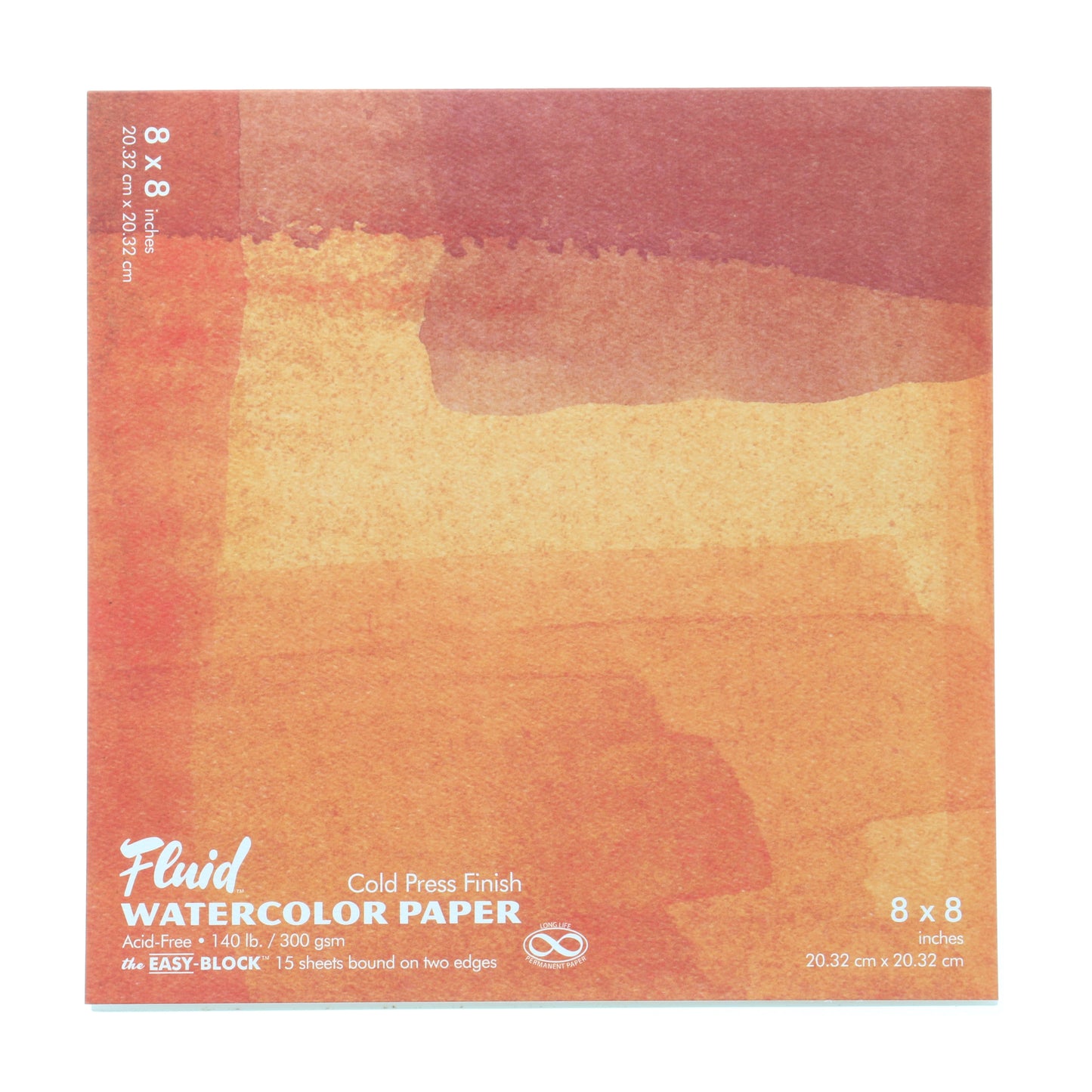 Fluid 15 Sheet Cold Pressed Watercolor Paper Blocks