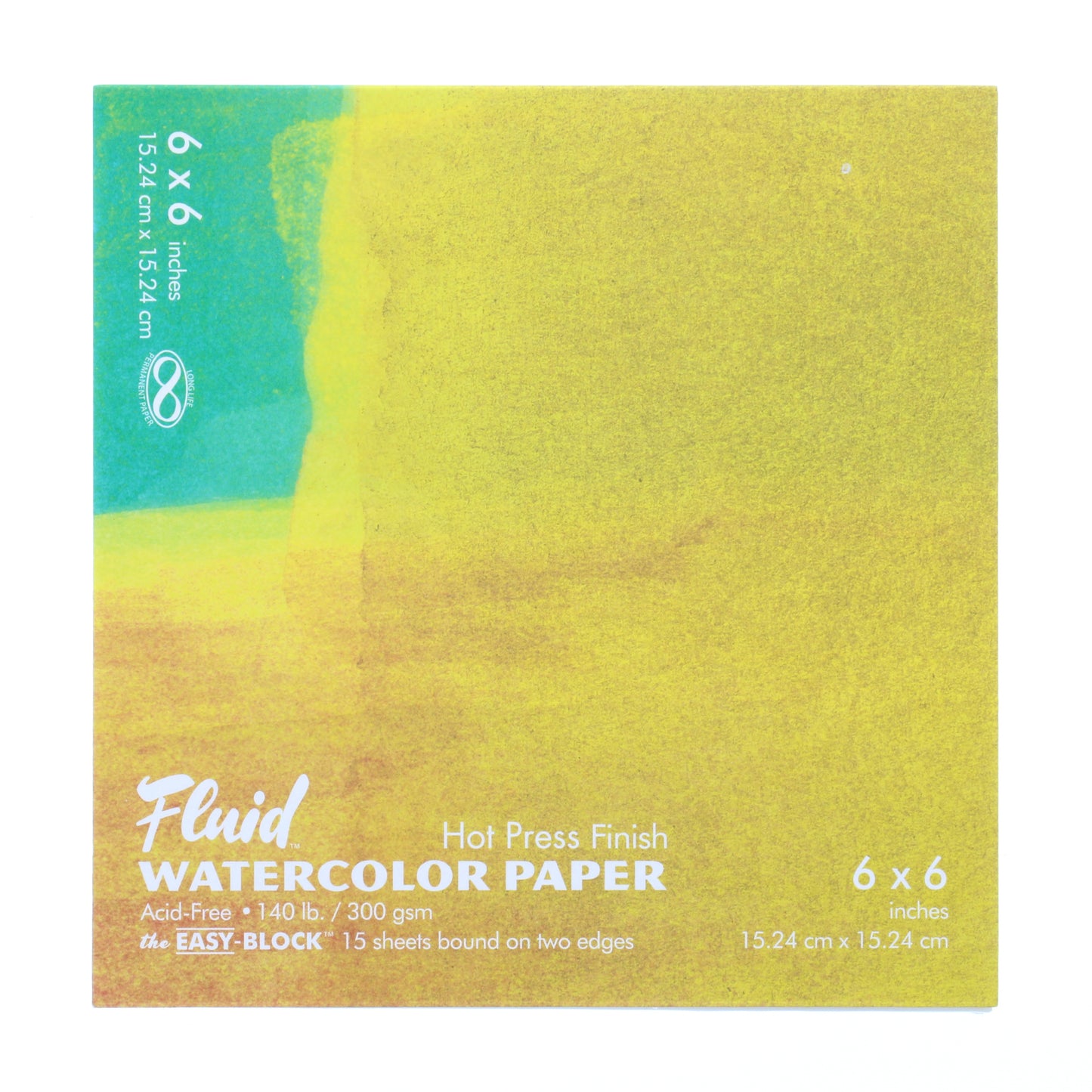 Fluid 15 Sheet Hot Pressed Watercolor Paper Blocks