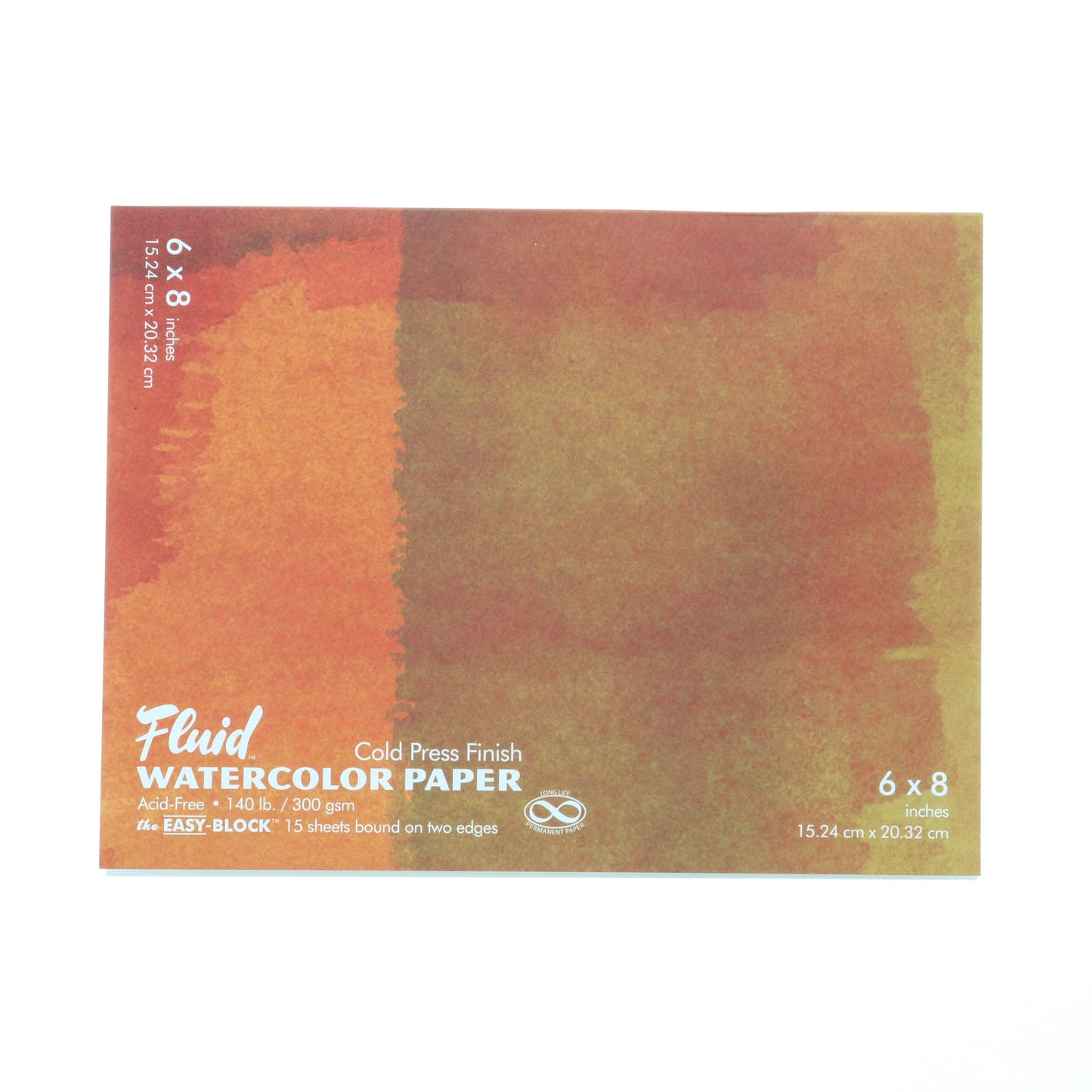 Fluid 15 Sheet Cold Pressed Watercolor Paper Blocks