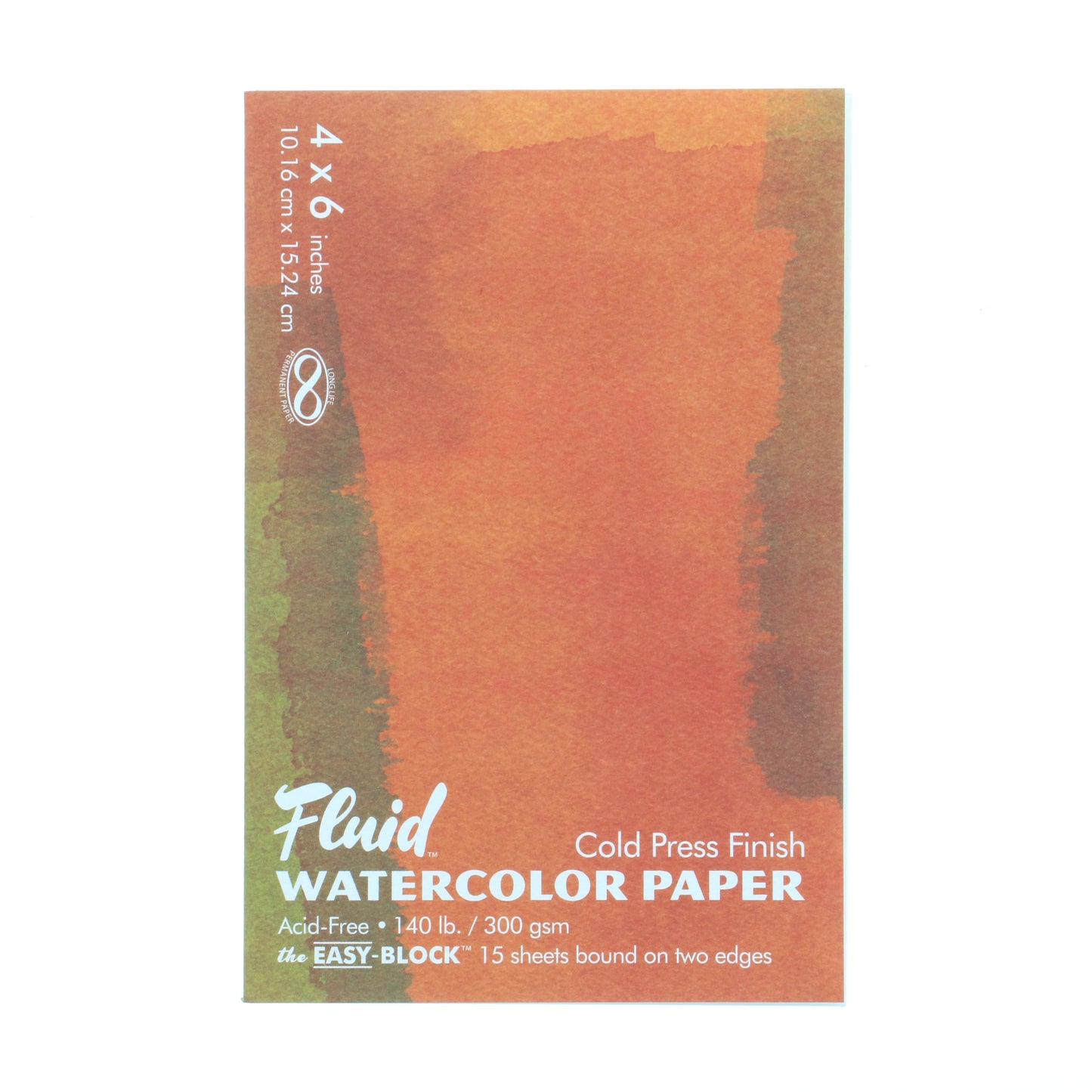 Fluid 15 Sheet Cold Pressed Watercolor Paper Blocks