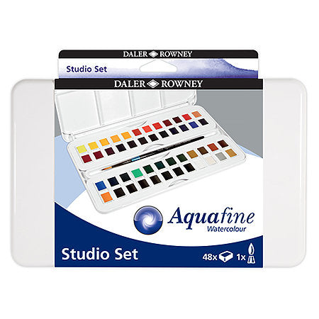 Aquafine Half Pan Travel Set with Brush