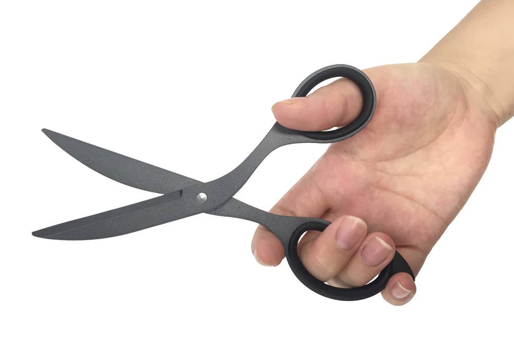 Hikigiri Slim Scissors for Delicate Cutting Dark Gray