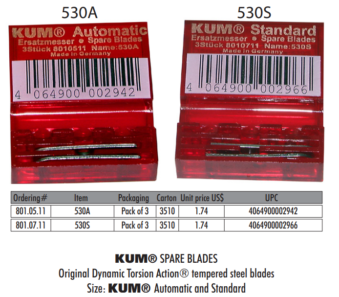 KUM 530S Blades