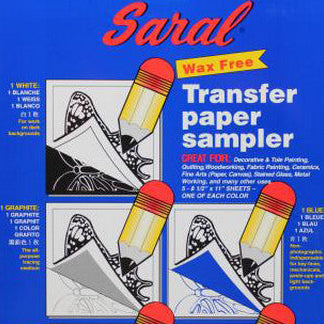 SARAL WAX FREE TRANSFER PAPER 8.5X11 5 PACK SAMPLER