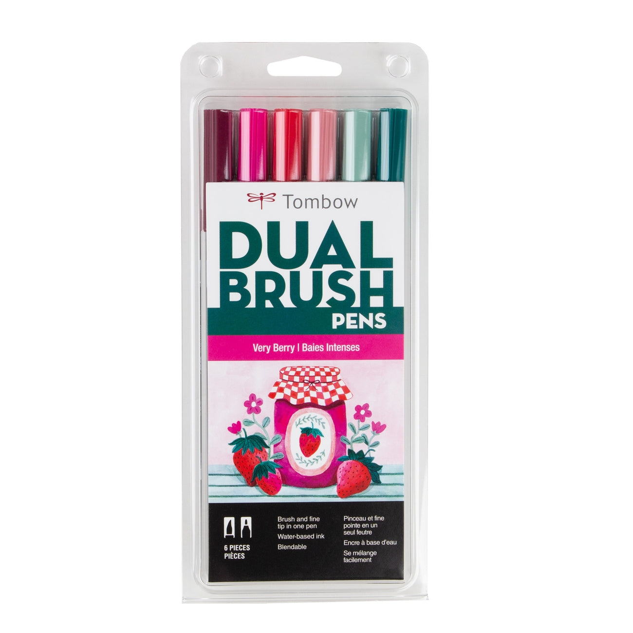 Tombow Dual Brush Pen 6-Color Sets