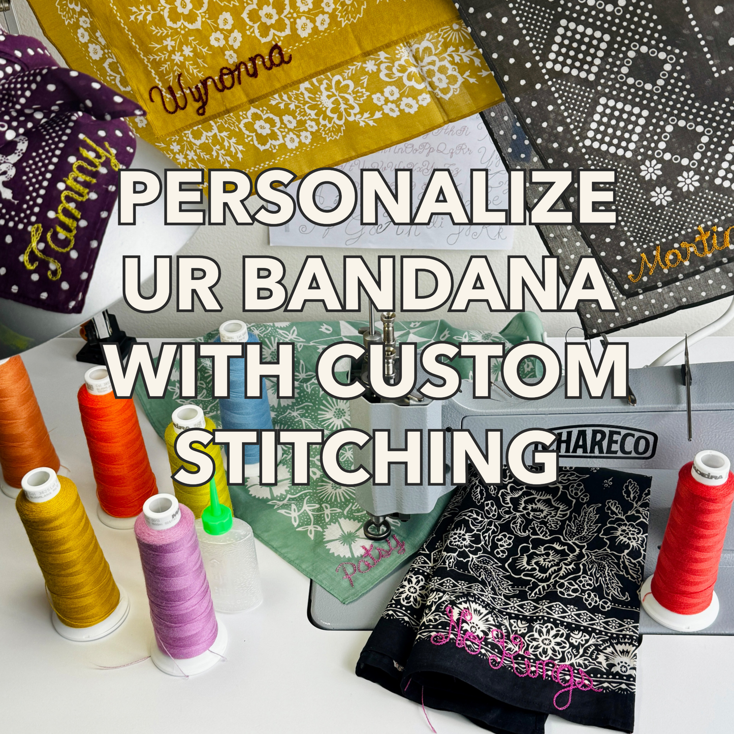 Cotton Sundial Bandana | Chili