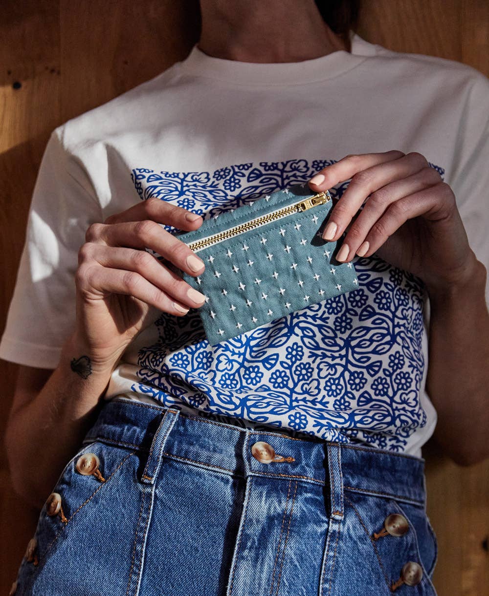 Cross-Stitch Coin Purse