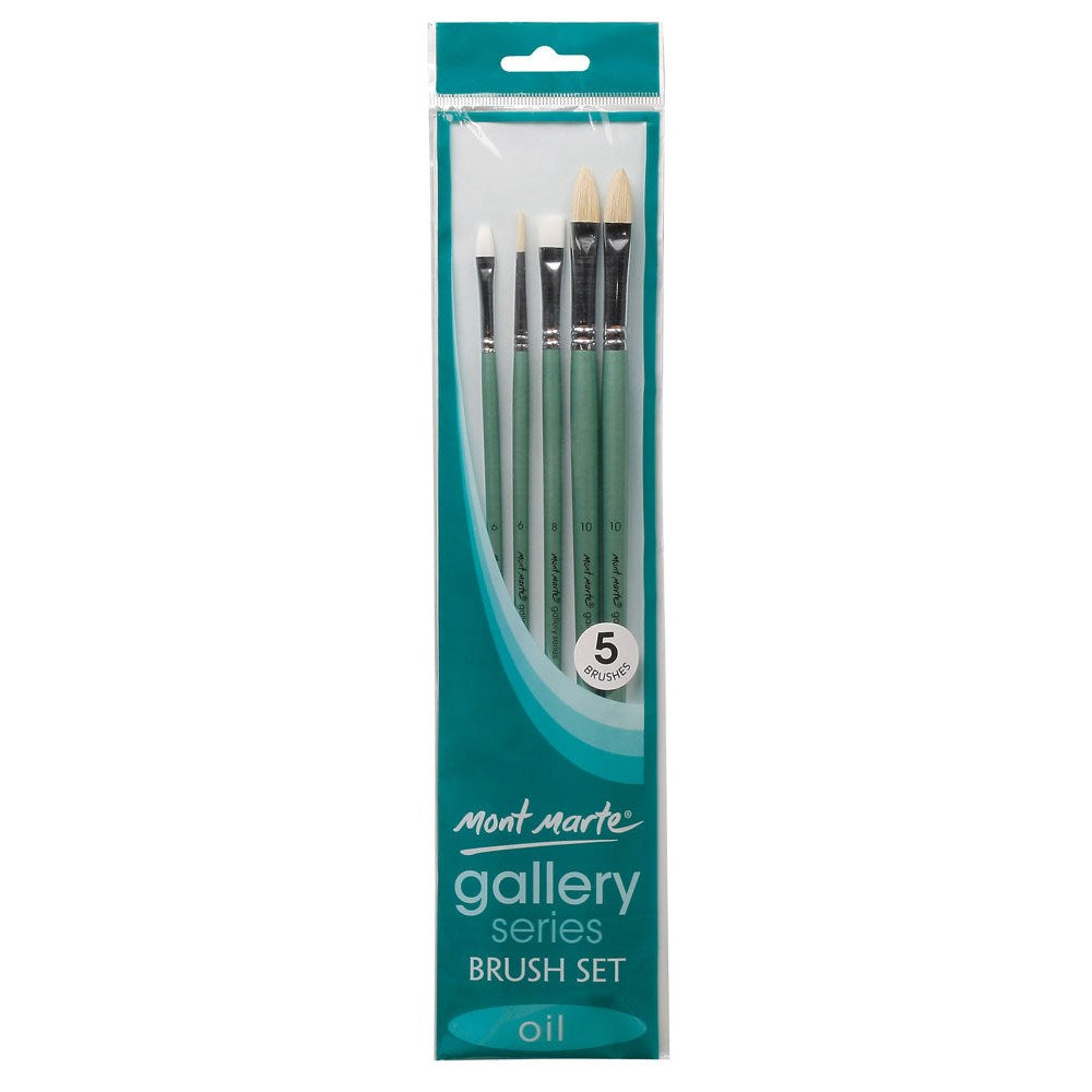 Mont Marte Gallery Series Brush Set Oils 5pc