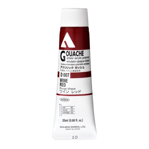 Holbein Acryla Gouache 20 ml tubes