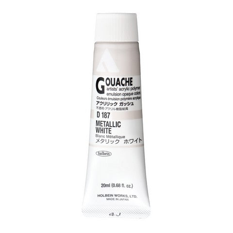 Holbein Acryla Gouache 20 mL Tubes Metallic Colors