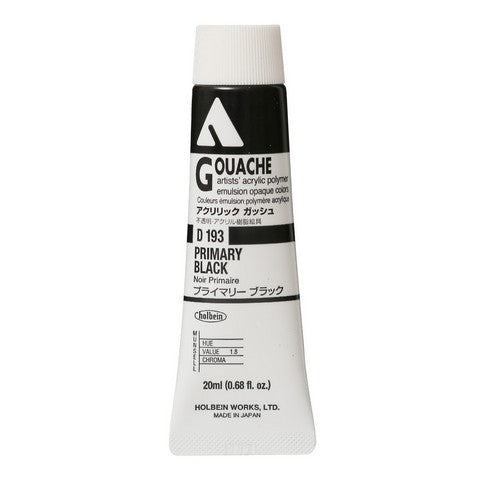 Holbein Acryla Gouache 20 mL Tubes CMYK Colors