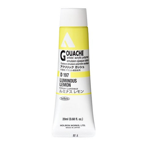 Holbein Acryla Gouache 20 mL Tubes Luminous Colors