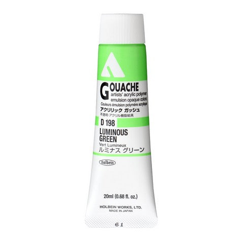 Holbein Acryla Gouache 20 mL Tubes Luminous Colors