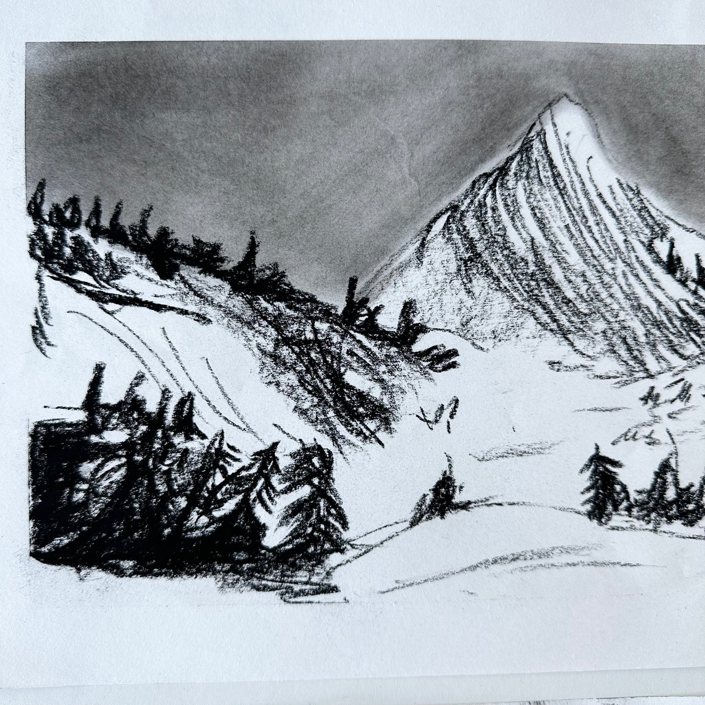 January 3 Charcoal Snow Day Afternoon Camp