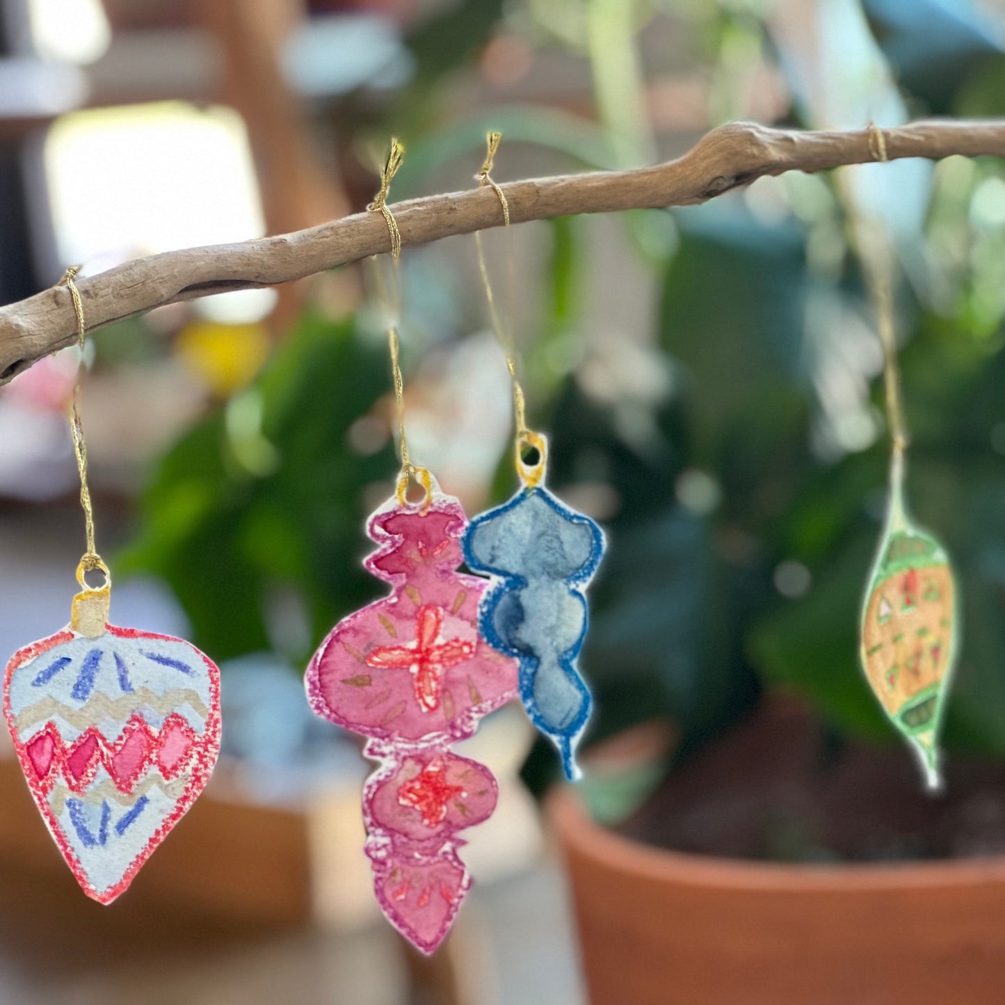 December 28 Watercolor Ornament Afternoon Camp