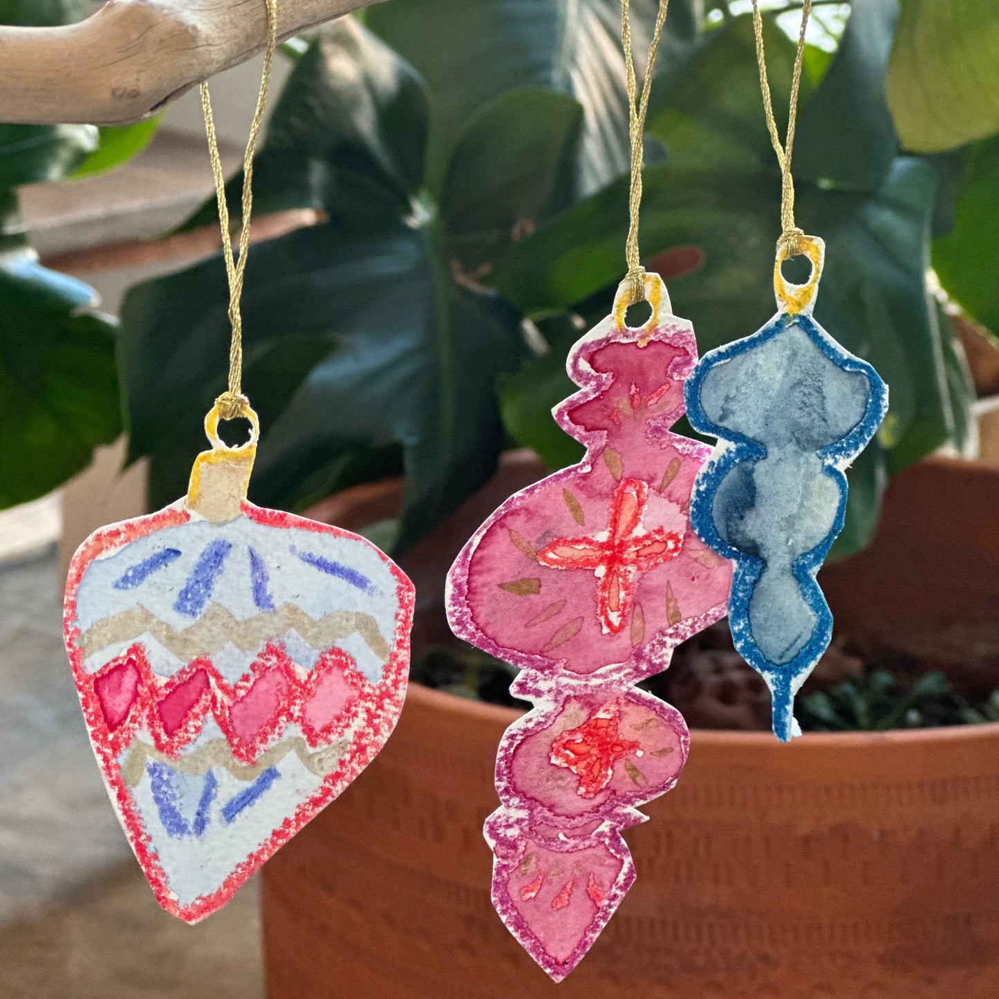 December 28 Watercolor Ornament Afternoon Camp