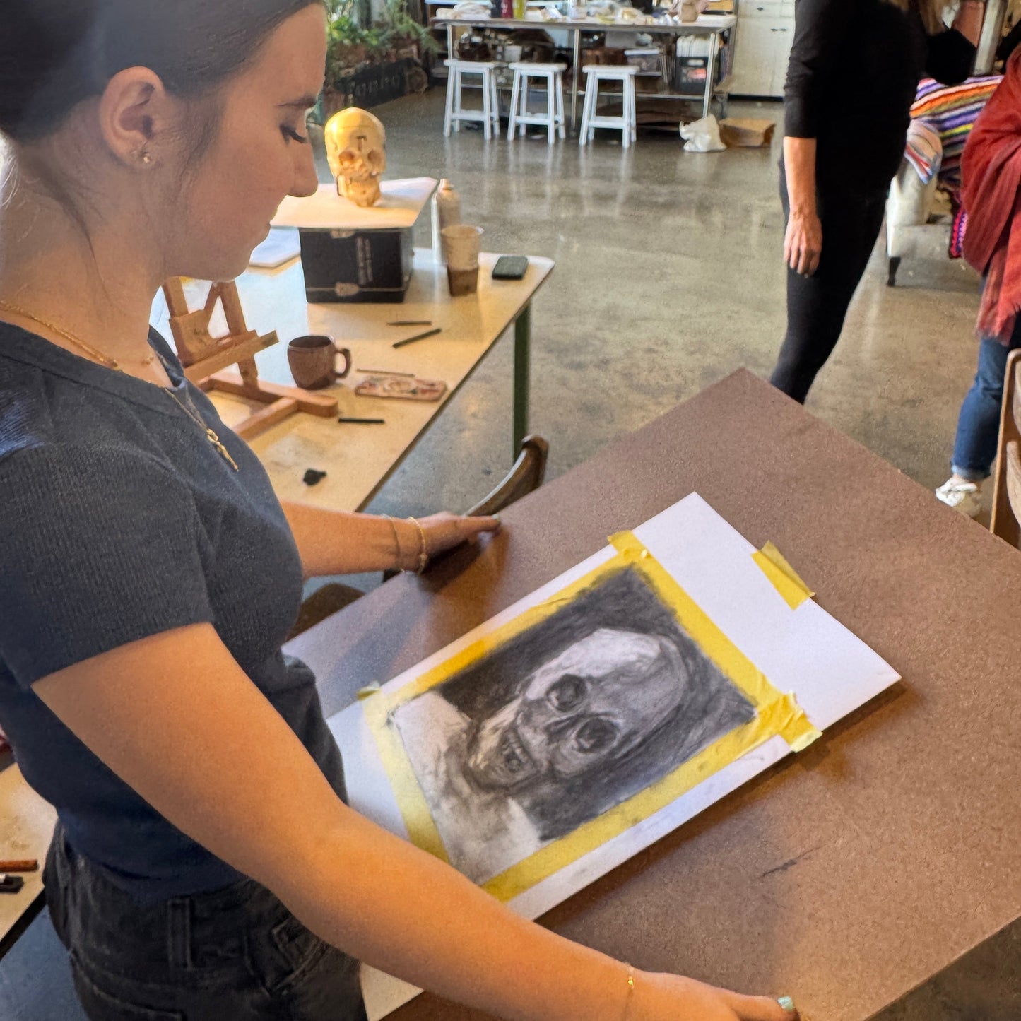 Teen Portfolio Series: Advanced Charcoal Drawing & Oil Painting