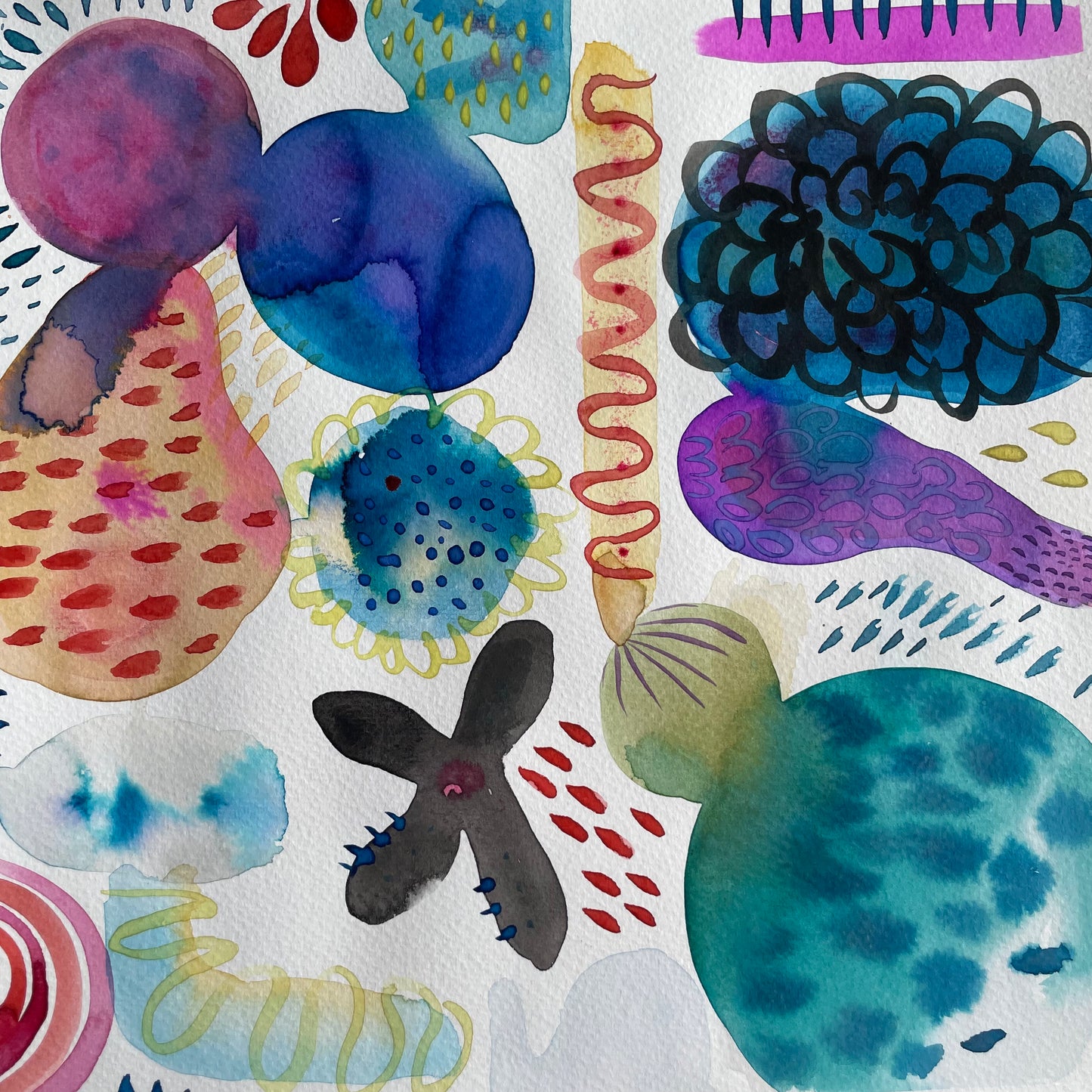 Oct 18 Watercolor: Abstraction