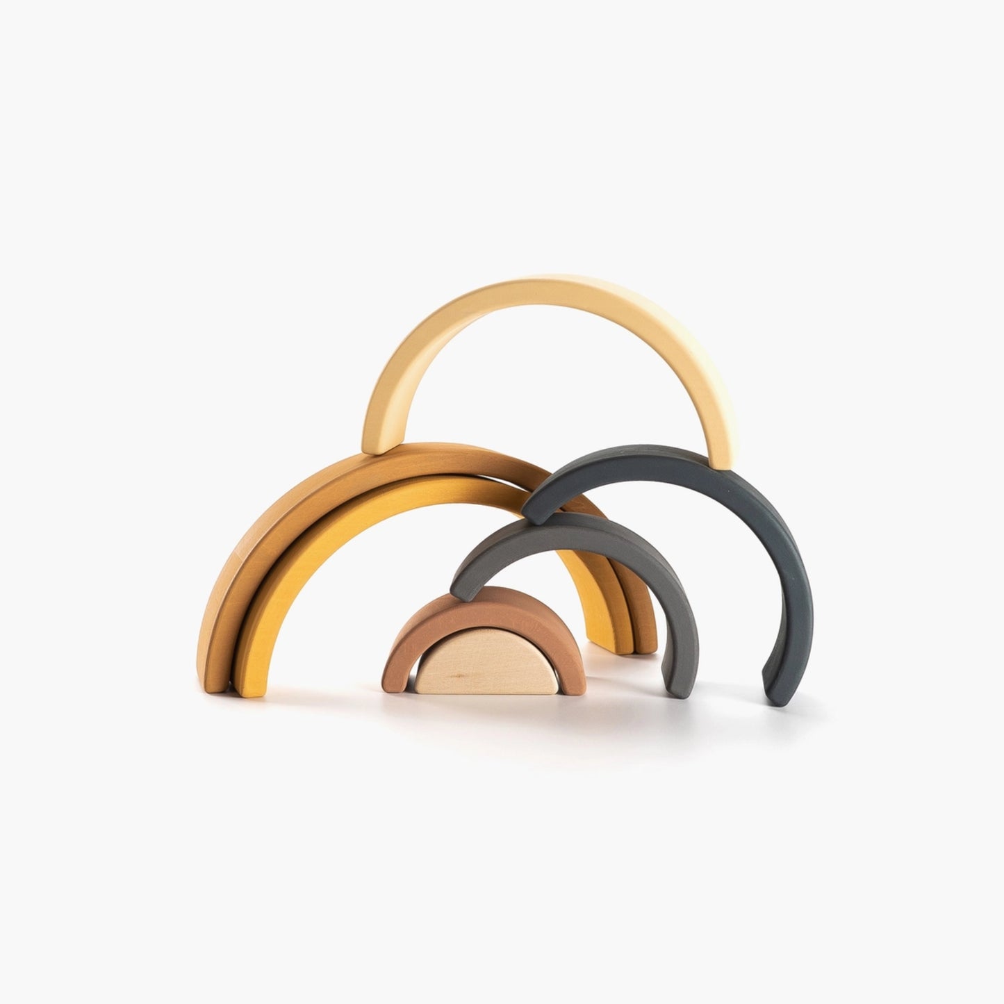Wooden Rainbow Arch Stacking Toy