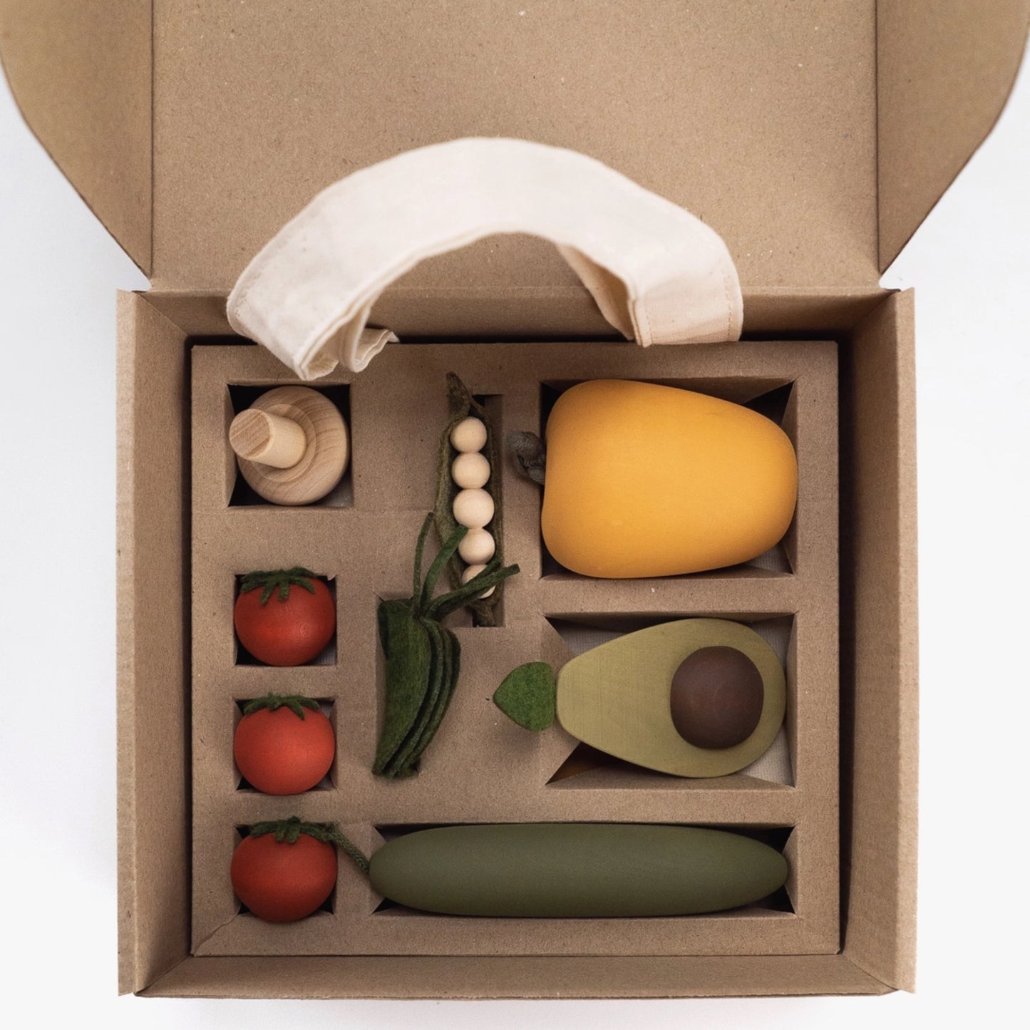 Wooden Vegetables Salad Food Play Set