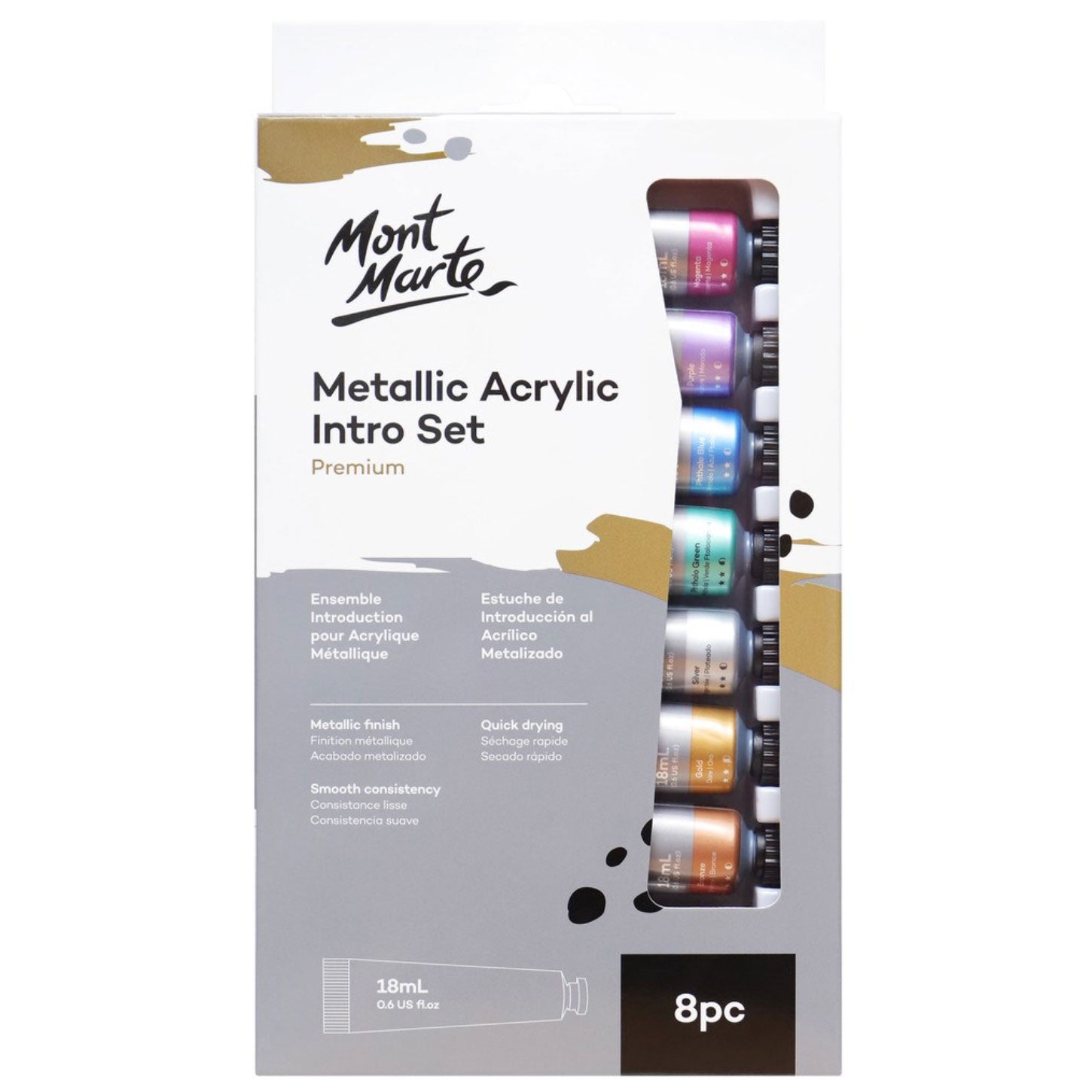 Mont Marte Metallic Acrylic Intro Set Premium