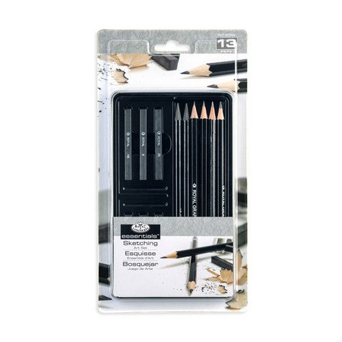 Royal Brush Graphite Sketching Art Tin Set - 13 pc