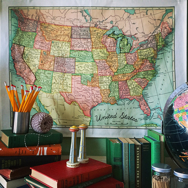 Nov 2 Embroidered U.S. Map