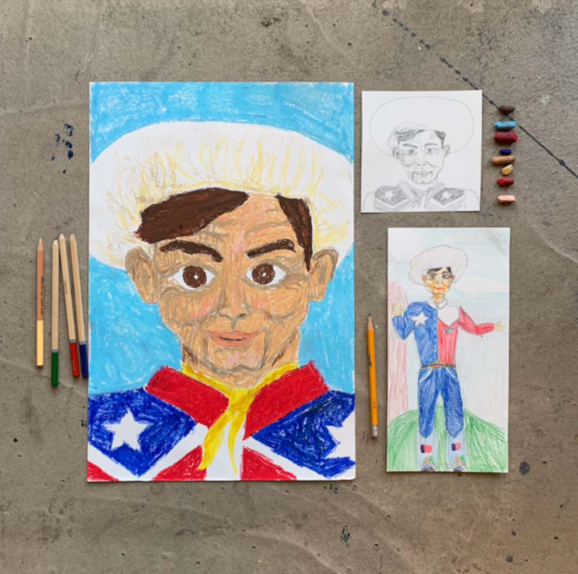 October 13 Drawing Big Tex Afternoon Camp