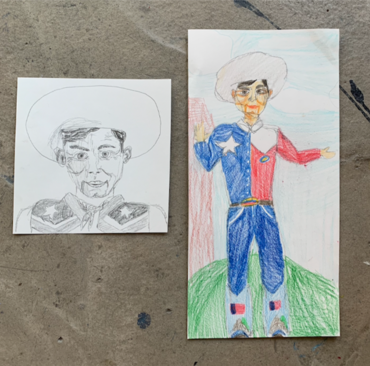 October 13 Drawing Big Tex Afternoon Camp