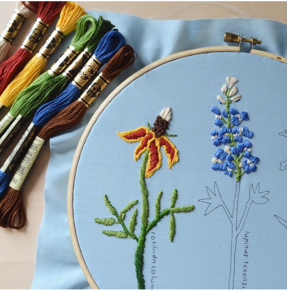 April 27 Stitching Texas Wildflowers