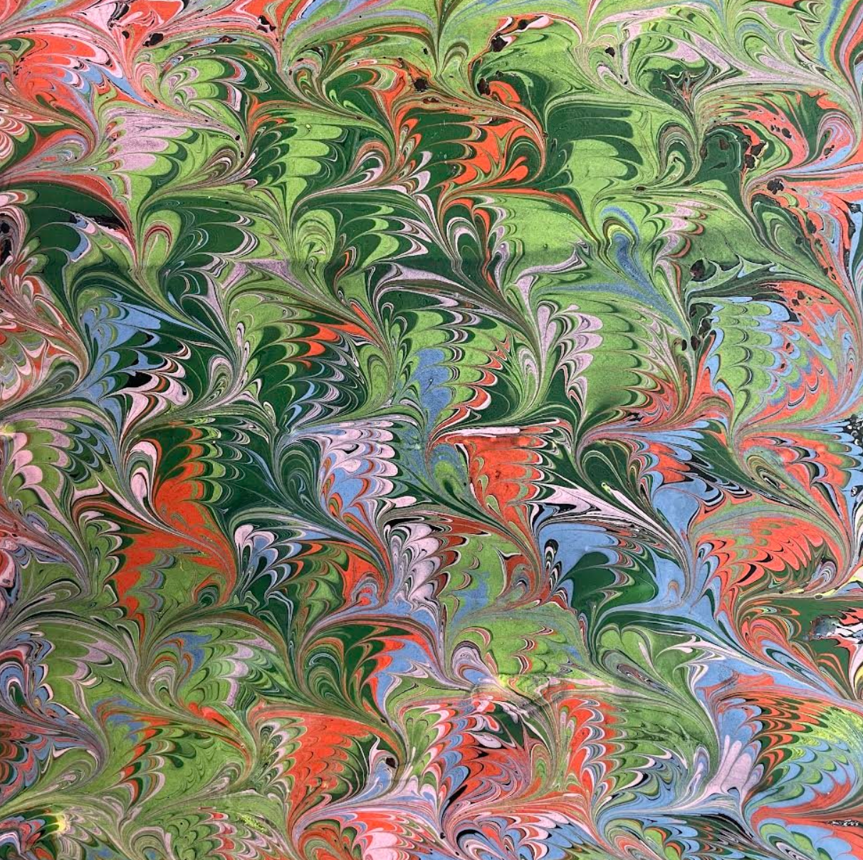 April 20, 2025 Paper Marbling