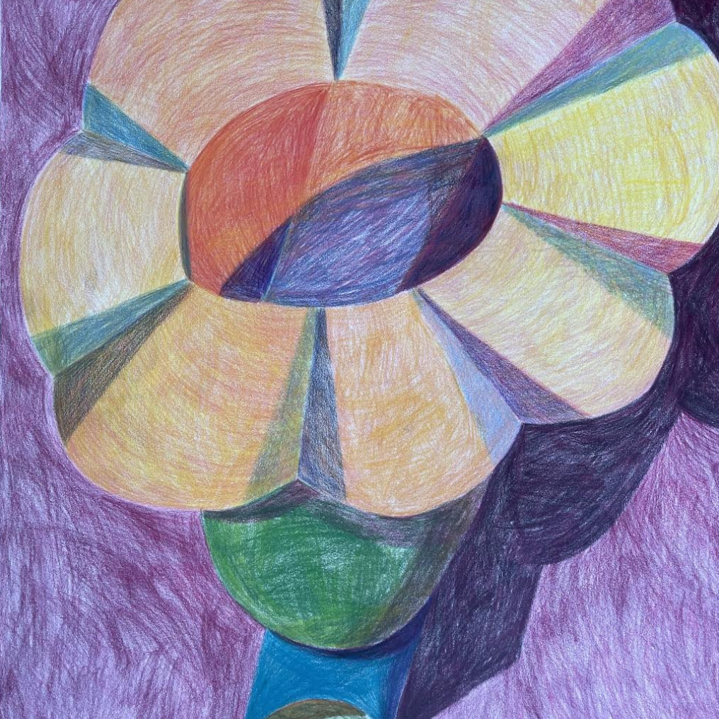 Sept 16 Drawing with Prismacolor Pencil