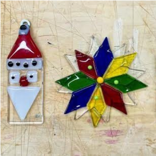 Dec 3 Fused Glass: Holiday Ornament