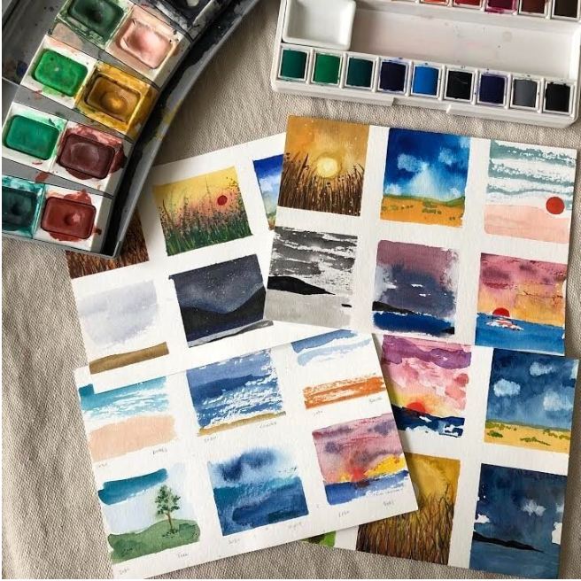 Daily Journal Entry 4/7/20 – Nature Stuff. And a mini paint palette. Of  course. – ThreeSixFiveArt