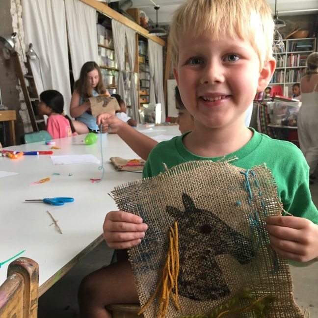 Kids Birthday Party: Horse Stitchery