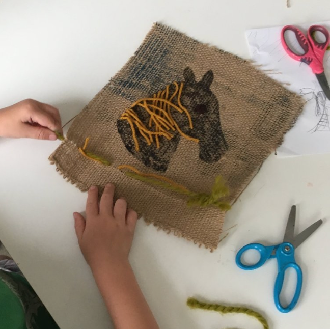 Kids Birthday Party: Horse Stitchery