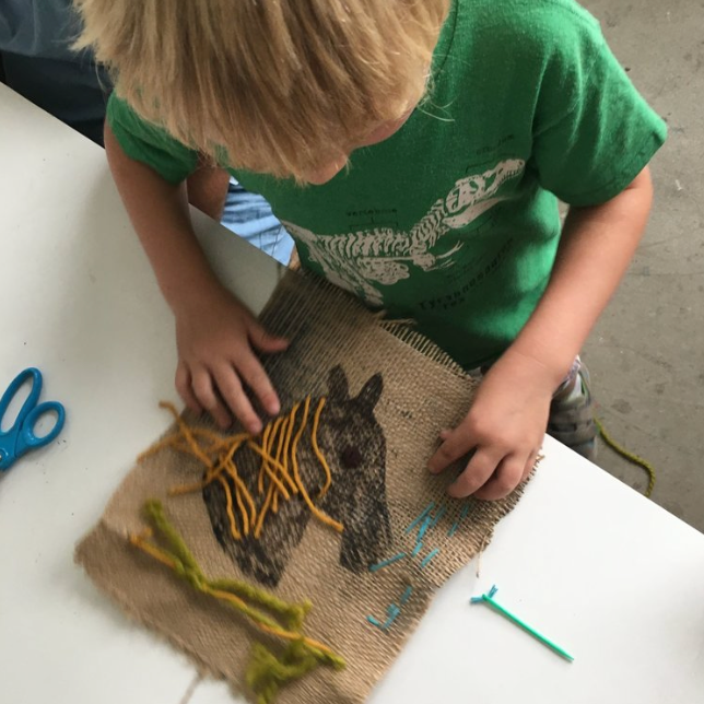 Kids Birthday Party: Horse Stitchery