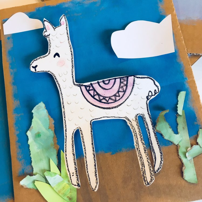 Kids Birthday Party: Llama Collage